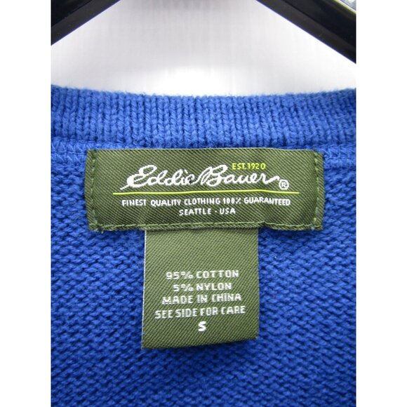 Eddie Bauer Sweater Small Pullover Crewneck Casual Breathable Knit - Picture 8 of 9
